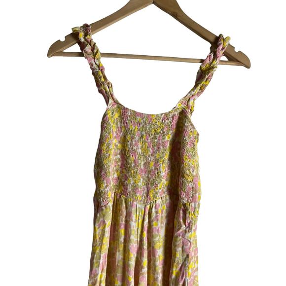 Faithfull the Brand Dolores Ida Floral Print Wide Leg Cropped Jumpsuit Size S - Picture 9 of 12